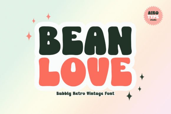 Bean Love: A Bold and Fun Retro Display Font for Editorial Joy