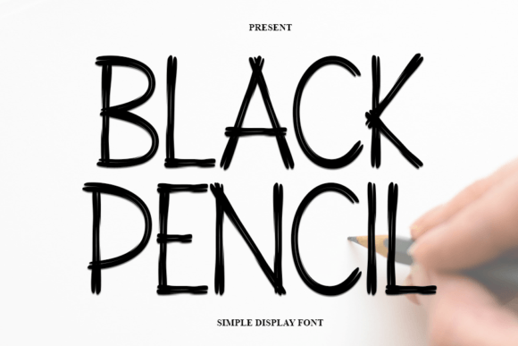 Black Pencil Display Font for Modern Brand Campaigns