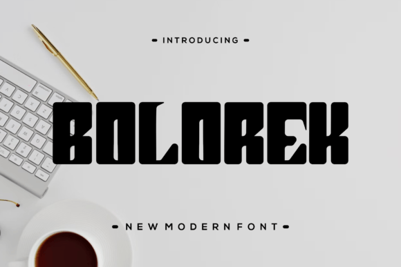 Bolorek Font: A Modern Display Typeface for Creative Branding