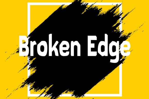 Broken Edge: A Modern Display Font for Editorial Calm