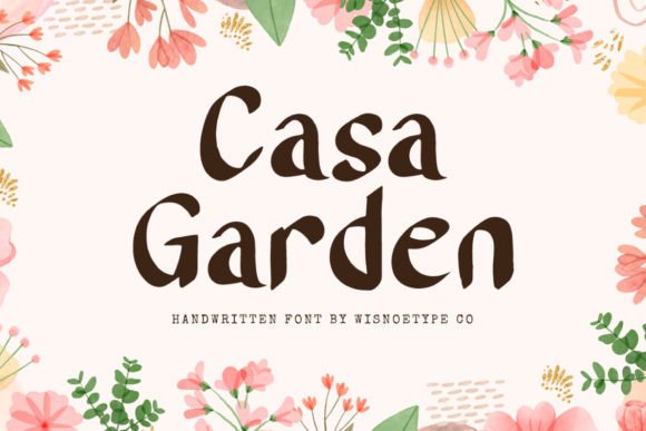 Casa Garden Display Font for Bold Digital Branding