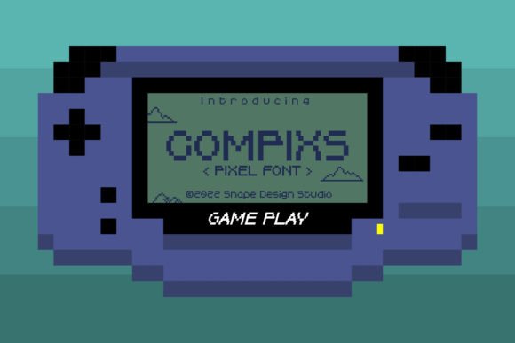 Compixs: Retro Pixel Font for Handmade Labels & Printables