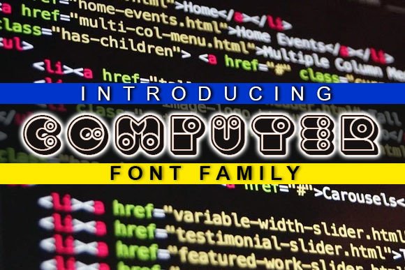 Computer Font: A Futuristic Display Typeface for Small Business Branding
