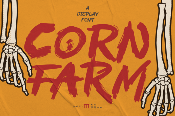 Corn Farm: A Spooky Display Font That Commands Attention