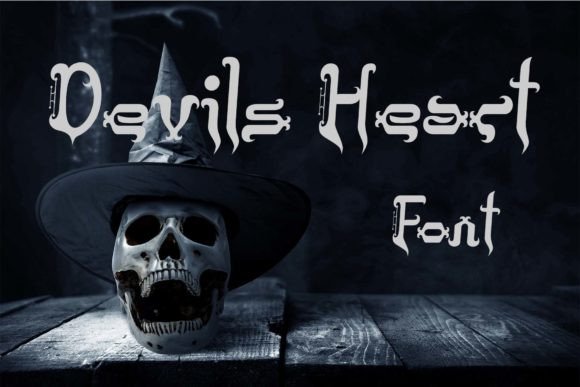 Devils Heart Display Font for Editorial Impact