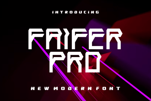 Faifer Pro: A Futuristic Display Font for Bold Campaign Visuals