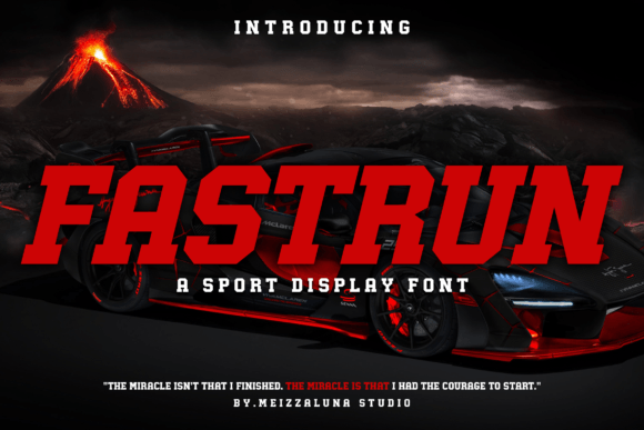 Fastrun Display Font for Bold Campaign Headlines