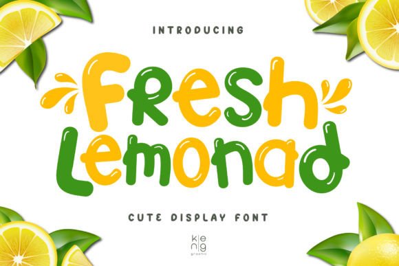Fresh Lemonade Font for Bold, Friendly Branding