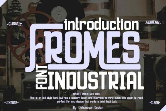 Fromes Industrial: A Refined Display Font for Digital Branding