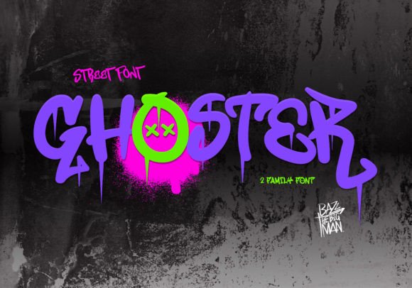Ghoster: A Graffiti-Styled Display Font for Bold Brand Identity