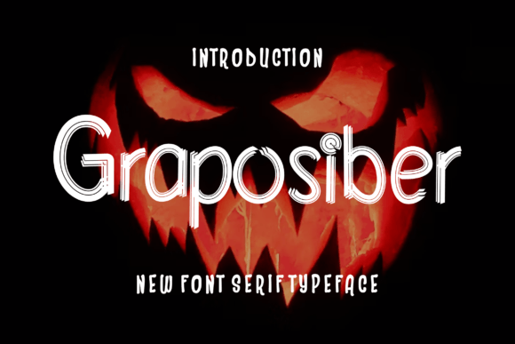 Graposiber Font: A Cool Modern Display Typeface for Bold Branding