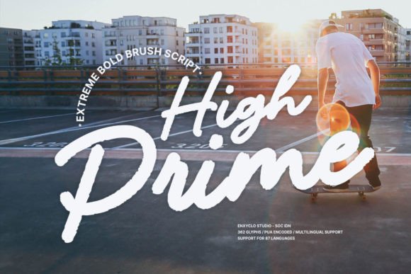 High Prime Display Font for Daring Campaign Typography
