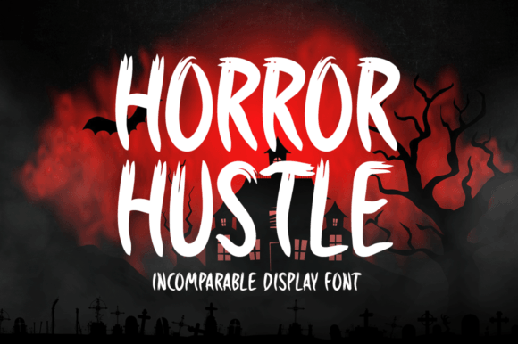 Horror Hustle: A Casual Display Font for Halloween Creativity