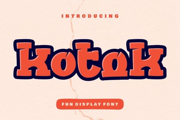 Kotok: A Cool and Modern Display Font for Editorial Design