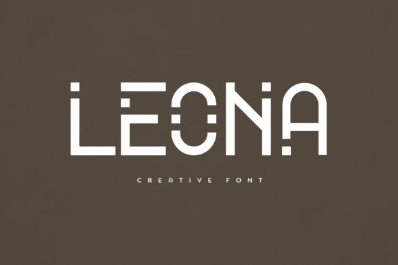 Leona Display Font for Elegant Handmade Branding