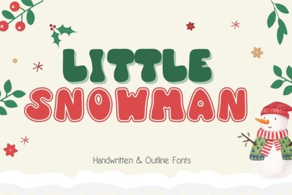 Little Snowman Font: A Fun and Adorable Display Typeface