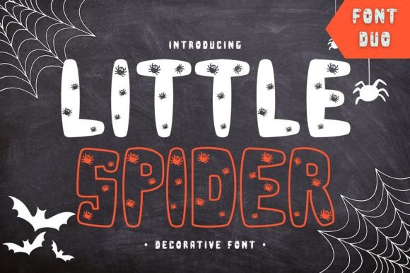 Little Spider Display Font for Halloween Branding & Fun Business Design