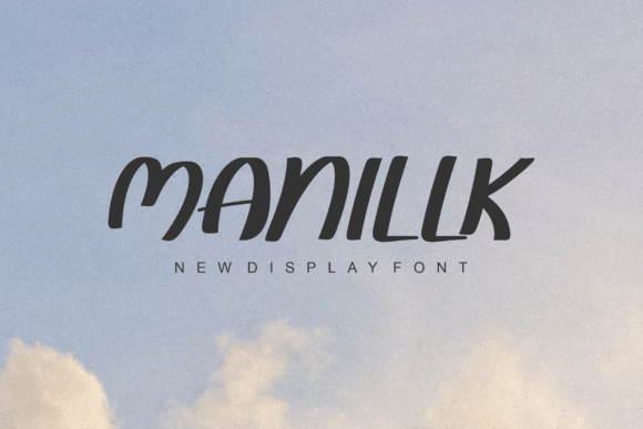 Manillk Handwritten Display Font for Crafters