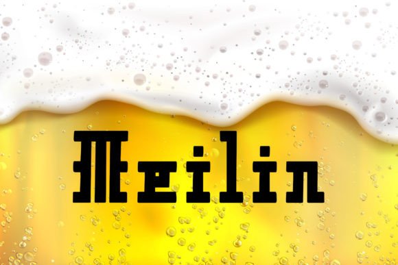 Meilin Display Font for Handmade Labels & Printable Designs