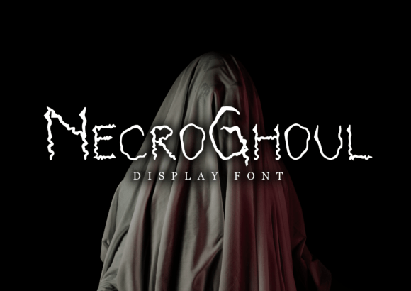 Necro Ghoul Display Font for Horror-Themed Web Design