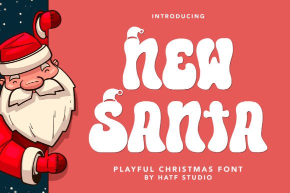 New Santa: A Playful Christmas Font for Handmade Brands