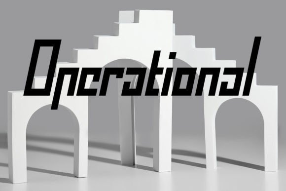 Operational Display Font for Makers