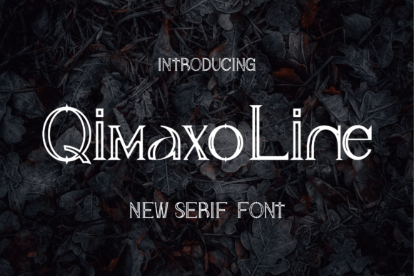 Qimaxo Line: A Stylish Display Font for Modern Brand Identity
