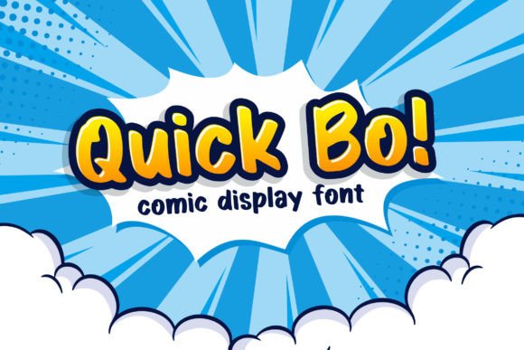 Quick Bo: A Playful Comic-Style Display Font for Digital Brands