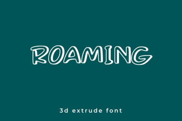 Roaming: A Futuristic 3D Display Font for Bold Visual Impact