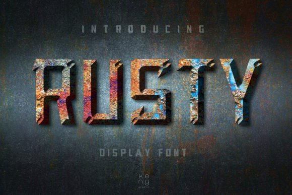 Rusty Display Font for Bold Digital Branding