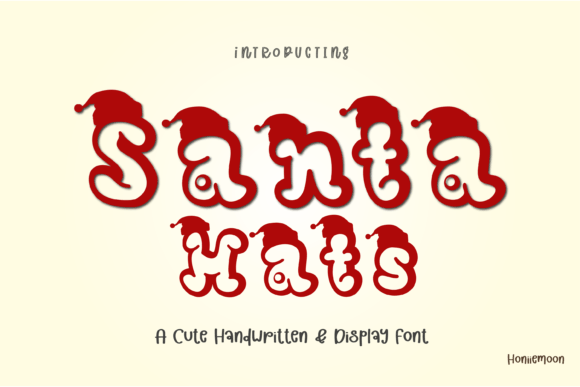 Santa Hats Font: A Bold, Jolly Display Font for Small Business Branding