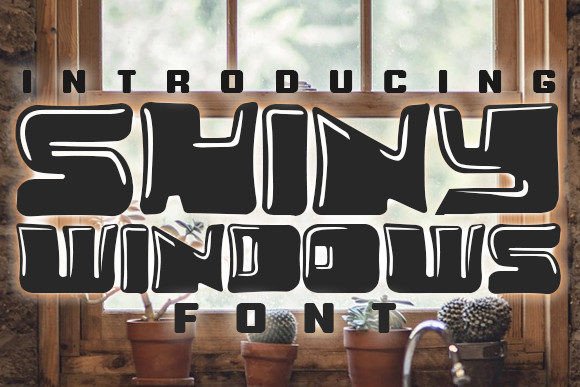 Shiny Windows Font for Playful Editorial Design