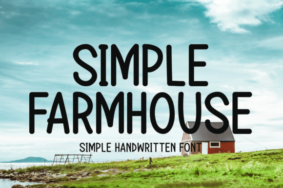 Simple Farmhouse Font for Warm, Craft-Inspired Branding