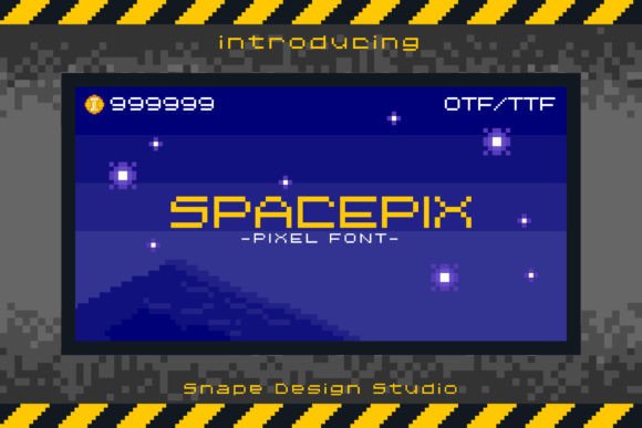 Spacepix: A Retro Pixel Font for Bold Branding & Display Fonts