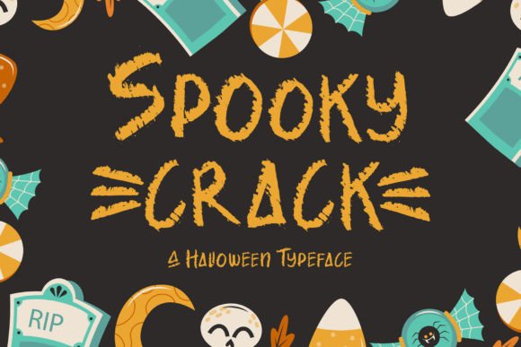 Spooky Crack Font for Halloween Marketing & Craft Projects