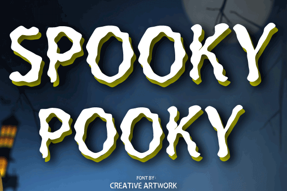 Spooky Pooky: A Playful Halloween Display Font for Editorial Charm