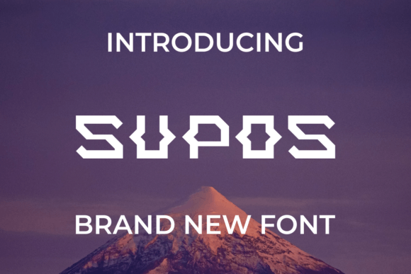 Supos Display Font for Bold, Expressive Branding