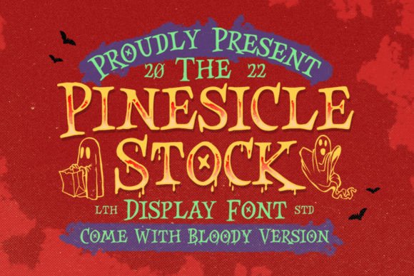 The Pinesicle Stock Display Font for Spooky Branding
