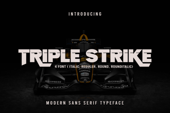 Triple Strike Font for Polished Brand Visuals