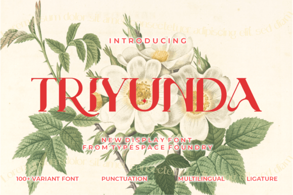 Triyunda: A Luxury Display Font for Elegant Digital Branding