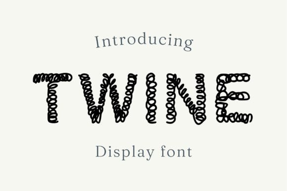 Twine: A Whimsical Display Font for Crafty Editorial Projects